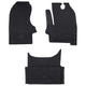 Vidaxxl tapis de sol de voiture 3 pcs noir iveco daily caoutchouc