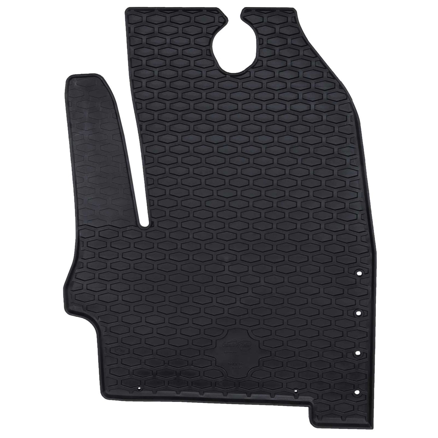 Vidaxxl tapis de sol de voiture 3 pcs noir iveco daily caoutchouc