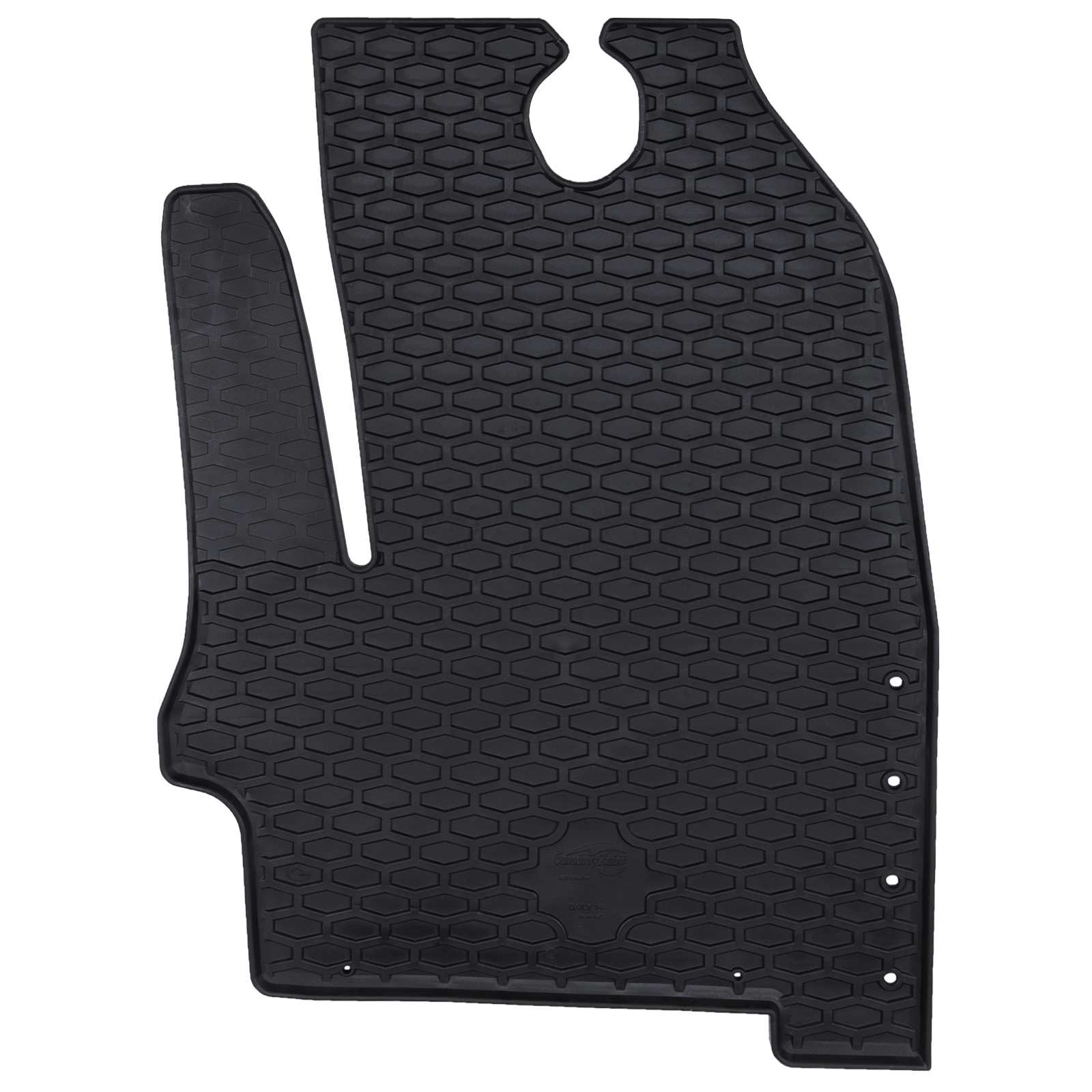 Vidaxxl tapis de sol de voiture 3 pcs noir iveco daily caoutchouc