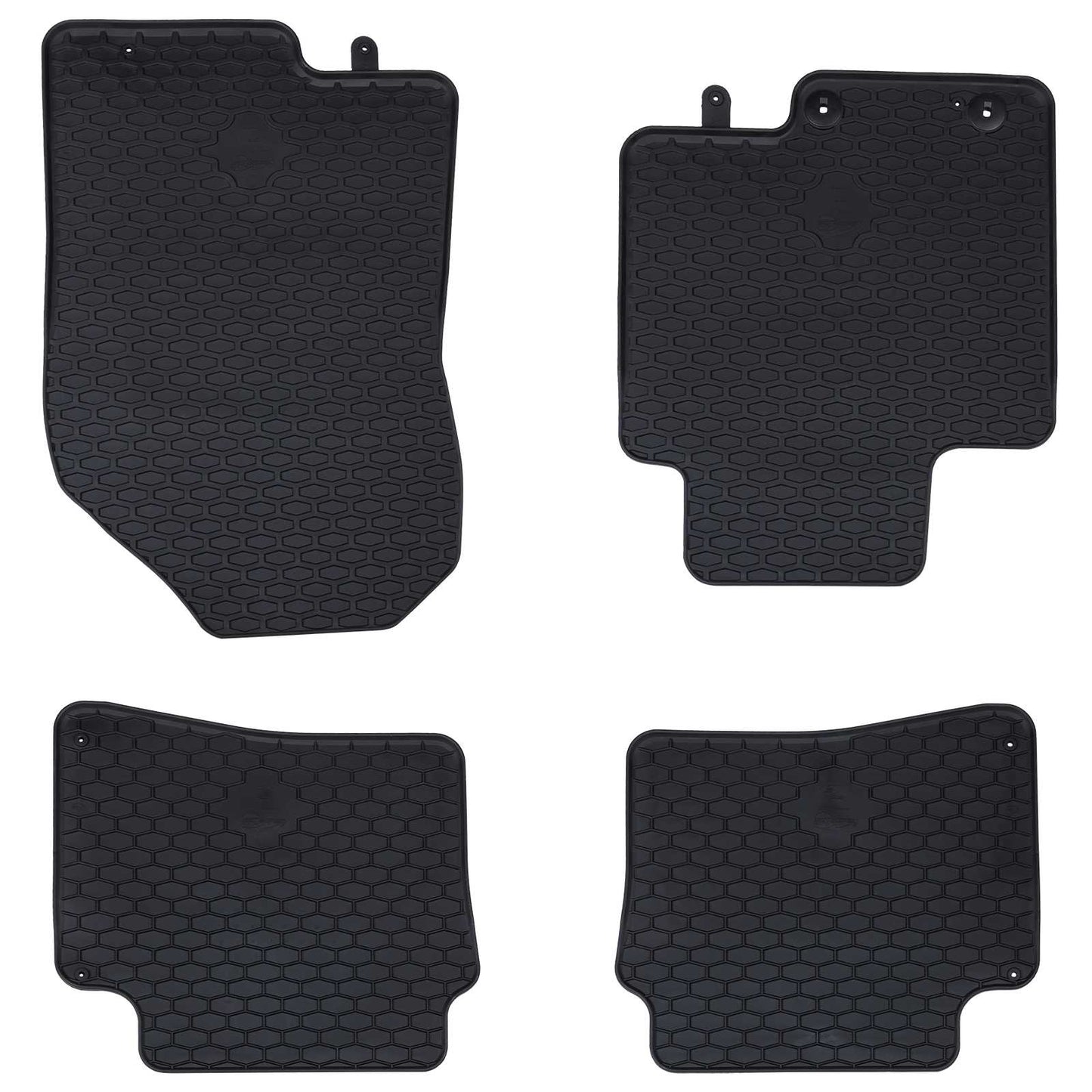 Vidaxxl tapis de sol de voiture 4 pièces noir sur mesure pour Hyundai i20, Bayon