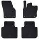 Vidaxl tapis de sol de voiture 4 pcs noir škoda kodiaq tdi caoutchouc