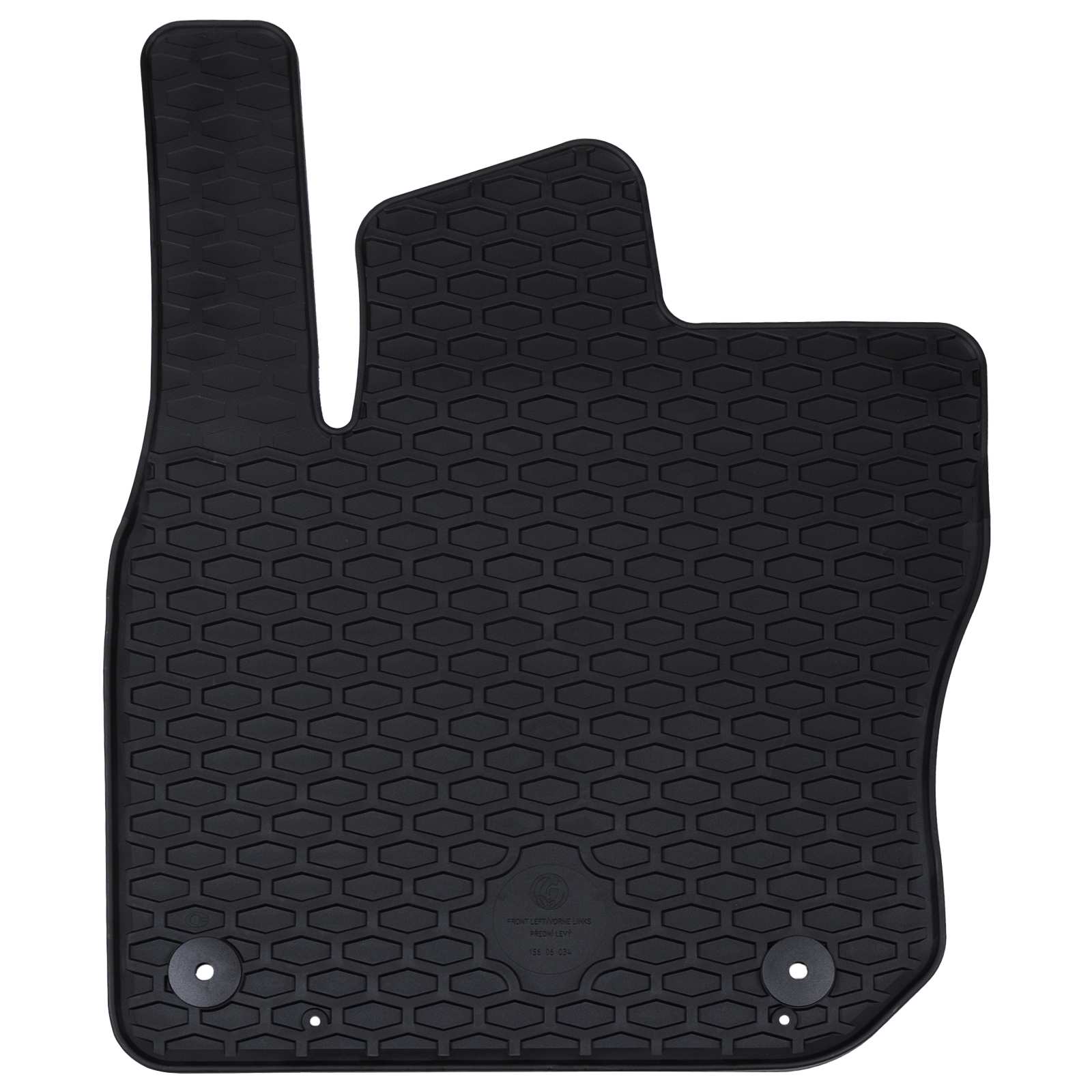 Vidaxl tapis de sol de voiture 4 pcs noir škoda kodiaq tdi caoutchouc