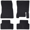 Vidaxxl tapis de sol de voiture 4 pcs caoutchouc noir