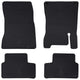 Vidaxxl tapis de sol de voiture 4 pcs caoutchouc noir