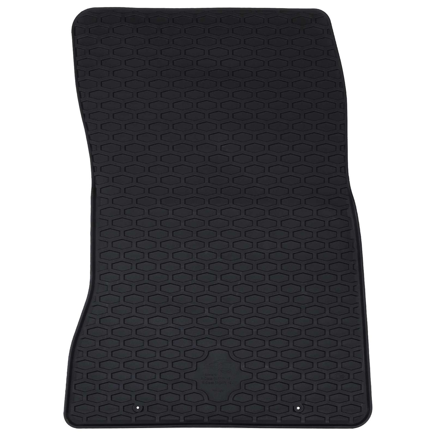 Vidaxxl tapis de sol de voiture 4 pcs caoutchouc noir