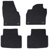 VidaXL tapis de sol de voiture 4 pcs noir kamiq, caoutchouc scala