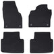 VidaXL tapis de sol de voiture 4 pcs noir kamiq, caoutchouc scala