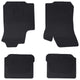 Vidaxxl tapis de sol de voiture 4 pcs noir škoda octavia i 97-04 caoutchouc