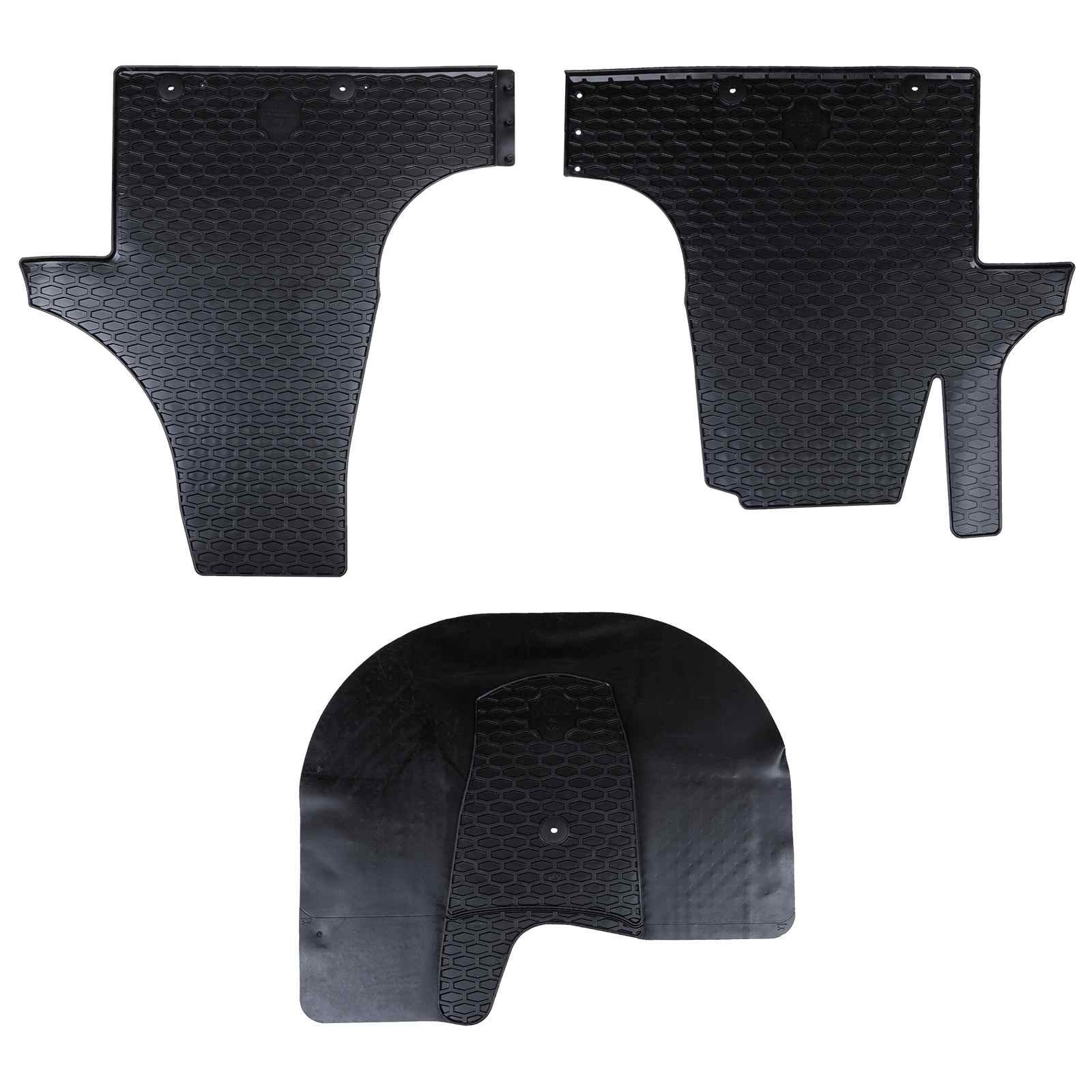 VidaXL tapis de sol de voiture 3 pcs noir VW T5, T6, pour multivan caoutchouc