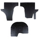 VidaXL tapis de sol de voiture 3 pcs noir VW T5, T6, pour multivan caoutchouc