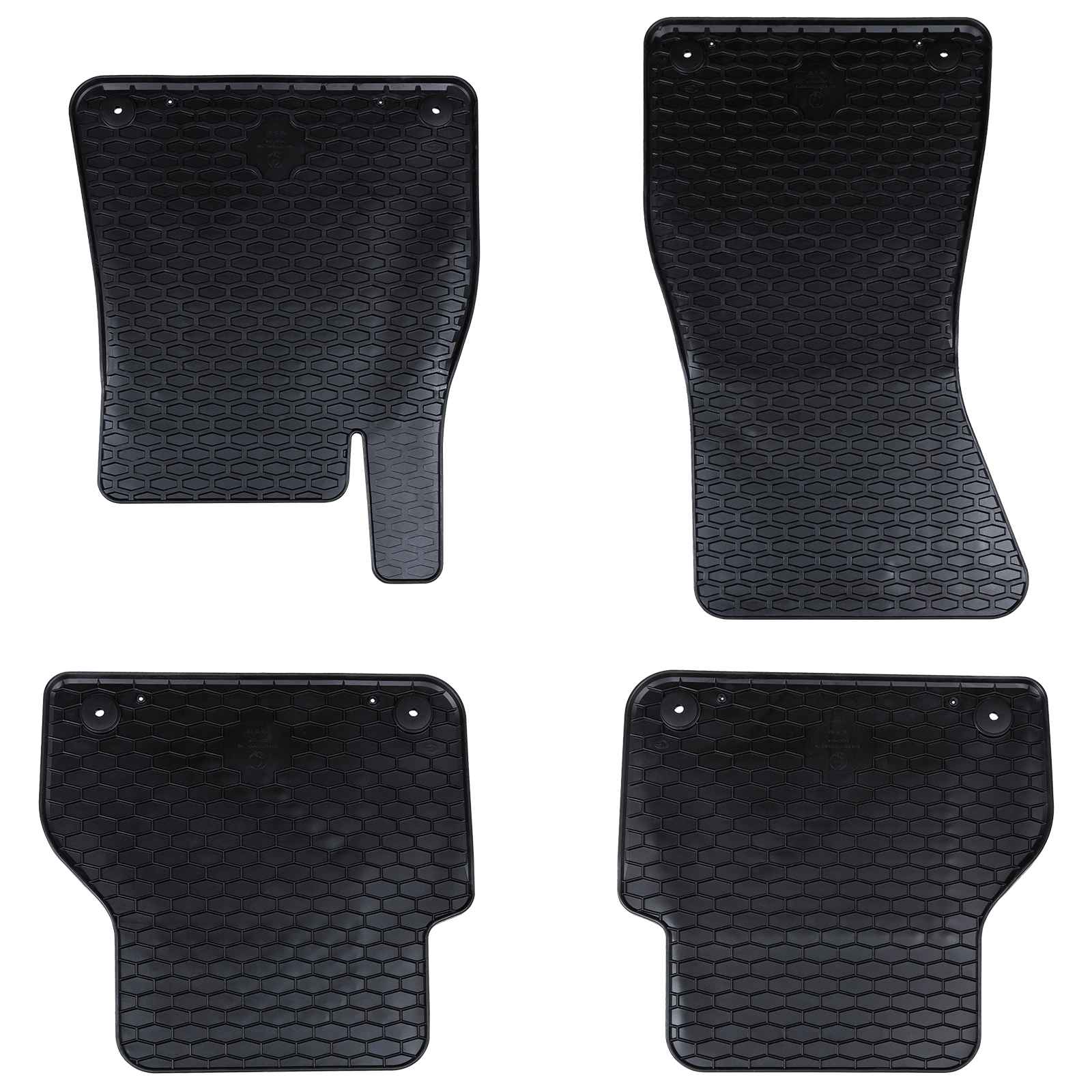 VidaXL tapis de sol de voiture 4 pièces noir pour Audi A6 A7 4D arrière