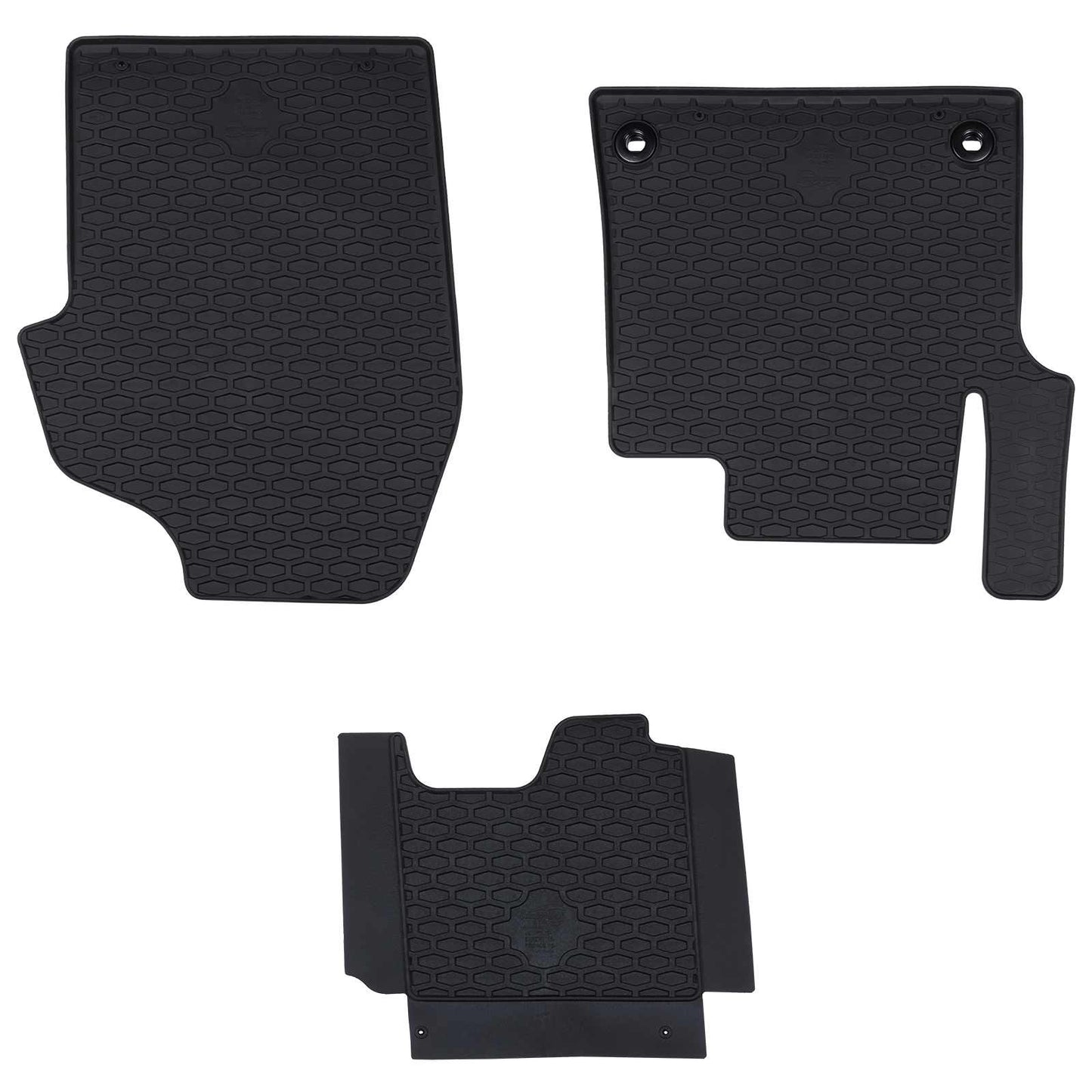VidaXL tapis de sol de voiture 3 pcs noir TPE