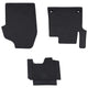 VidaXL tapis de sol de voiture 3 pcs noir TPE