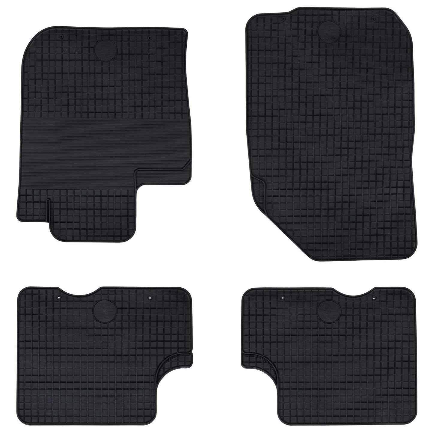 VidaXL tapis de sol de voiture 4 pcs noir TPE