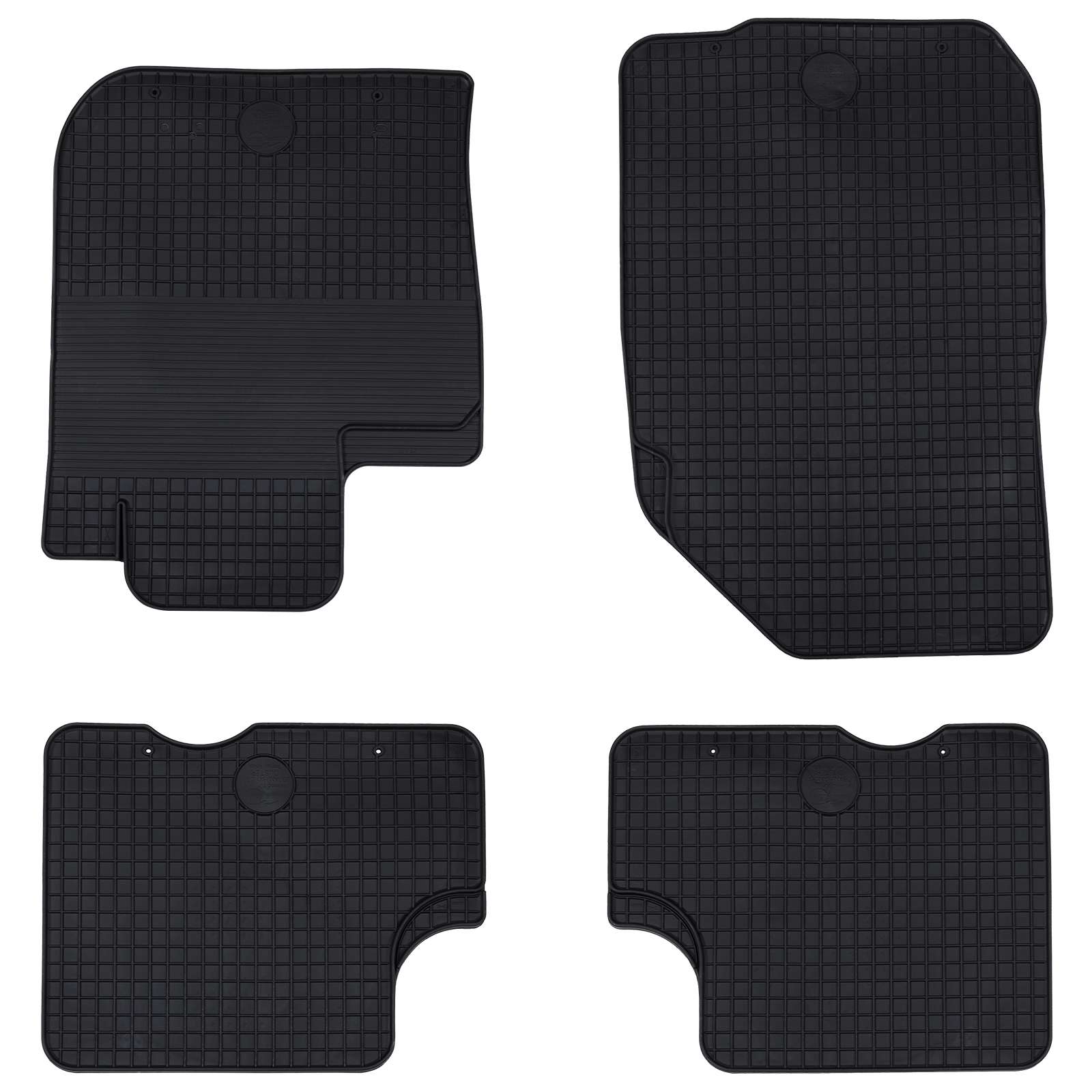 VidaXL tapis de sol de voiture 4 pcs noir TPE