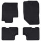 VidaXL tapis de sol de voiture 4 pcs noir TPE