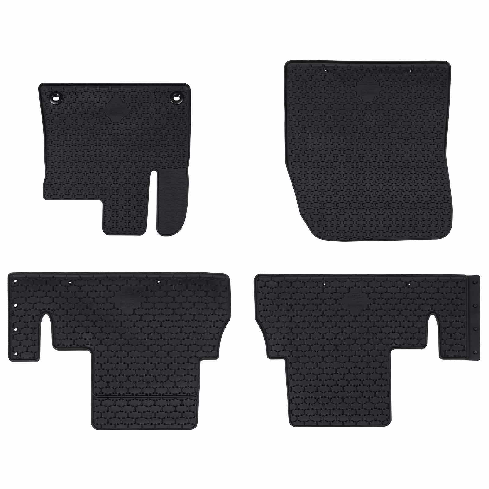 VidaXL tapis de sol de voiture 4 pcs noir TPE