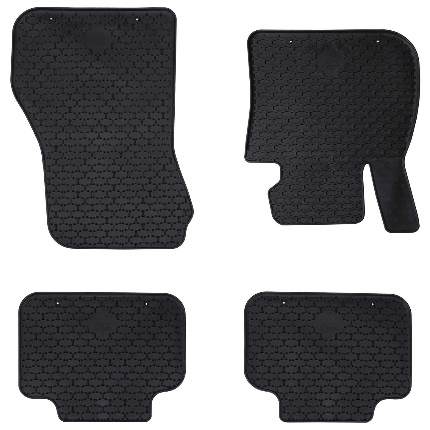 VidaXL tapis de sol de voiture 4 pcs noir TPE
