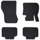 VidaXL tapis de sol de voiture 4 pcs noir TPE