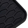 VidaXL tapis de sol de voiture en caoutchouc noir