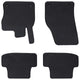 Vidaxxl tapis de sol de voiture 4 pièces noir sur mesure pour Audi Q2 caoutchouc