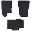 VidaXL tapis de sol de voiture 3 pcs noir TPE