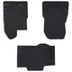 VidaXL tapis de sol de voiture 3 pcs noir TPE