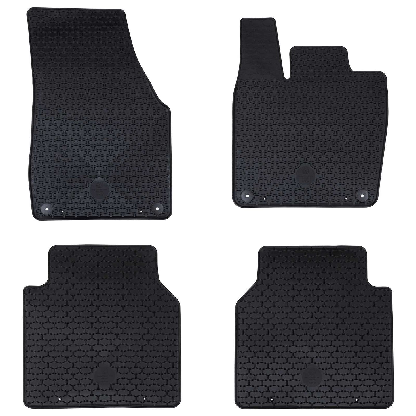 VidaXL tapis de sol de voiture 4 pcs noir adapté pour VW ID.7 TPE