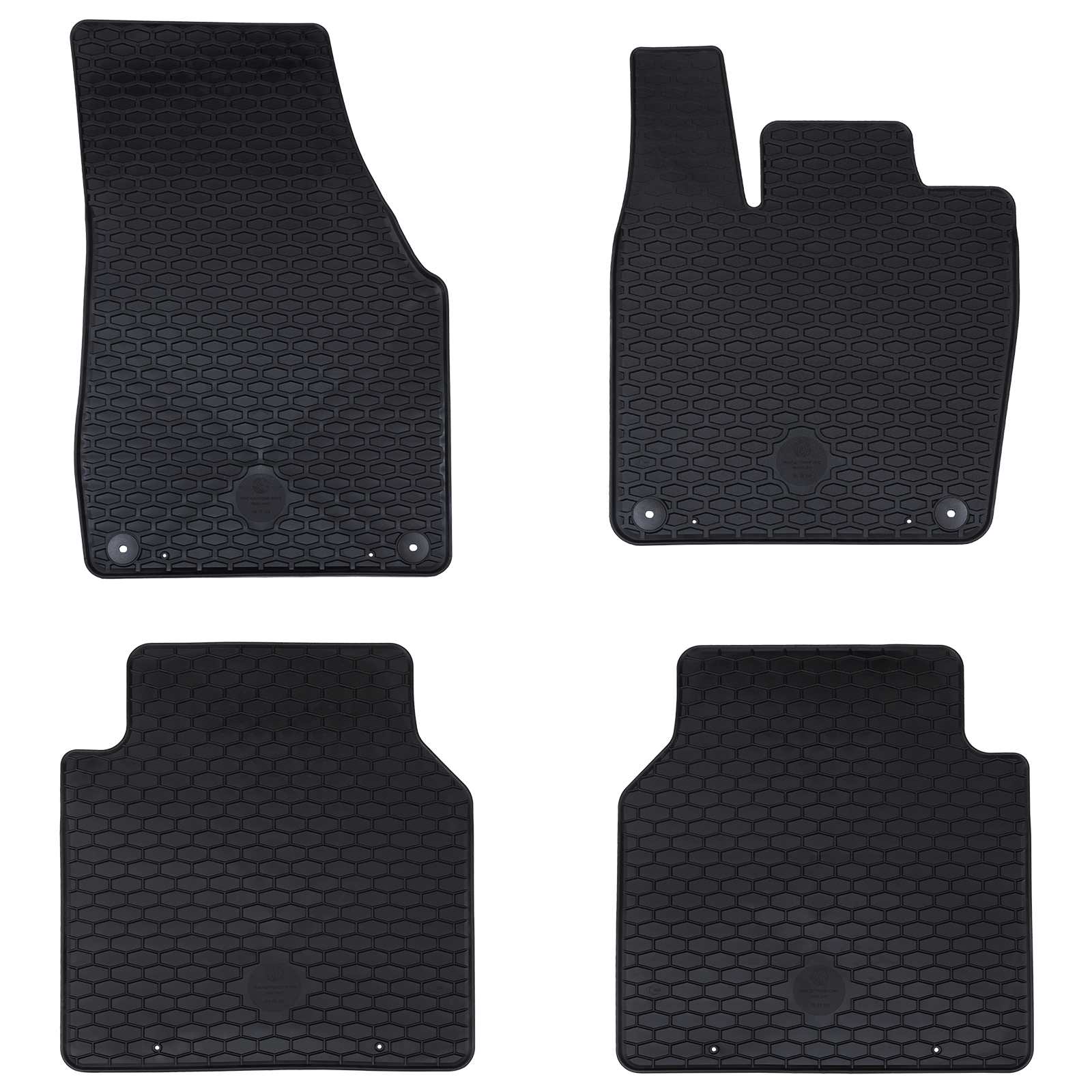VidaXL tapis de sol de voiture 4 pcs noir adapté pour VW ID.7 TPE