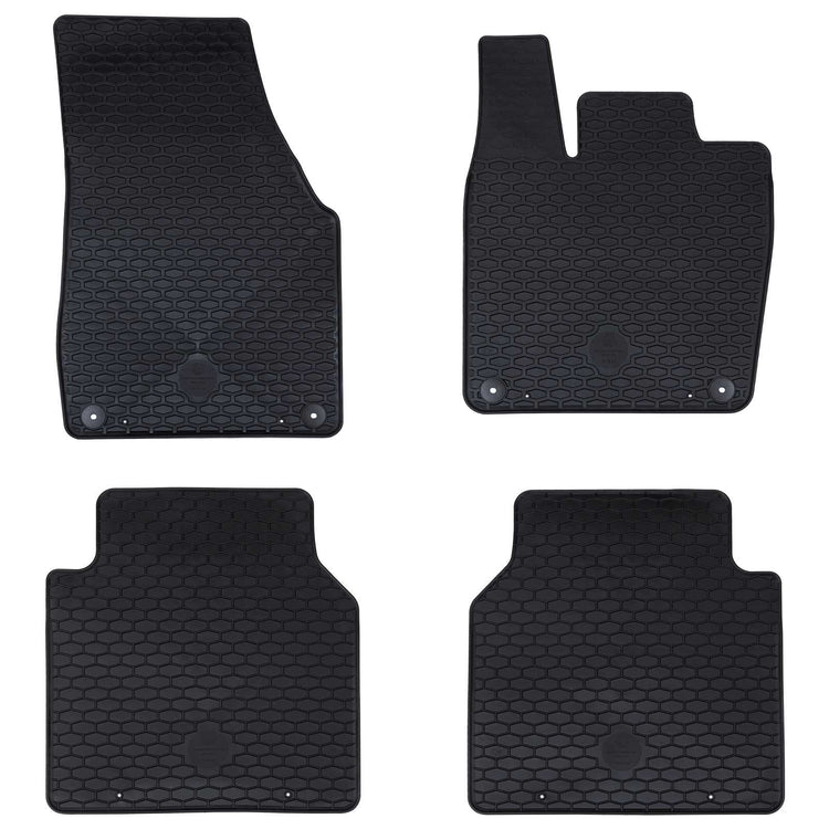 VidaXL tapis de sol de voiture 4 pcs noir adapté pour VW ID.7 TPE