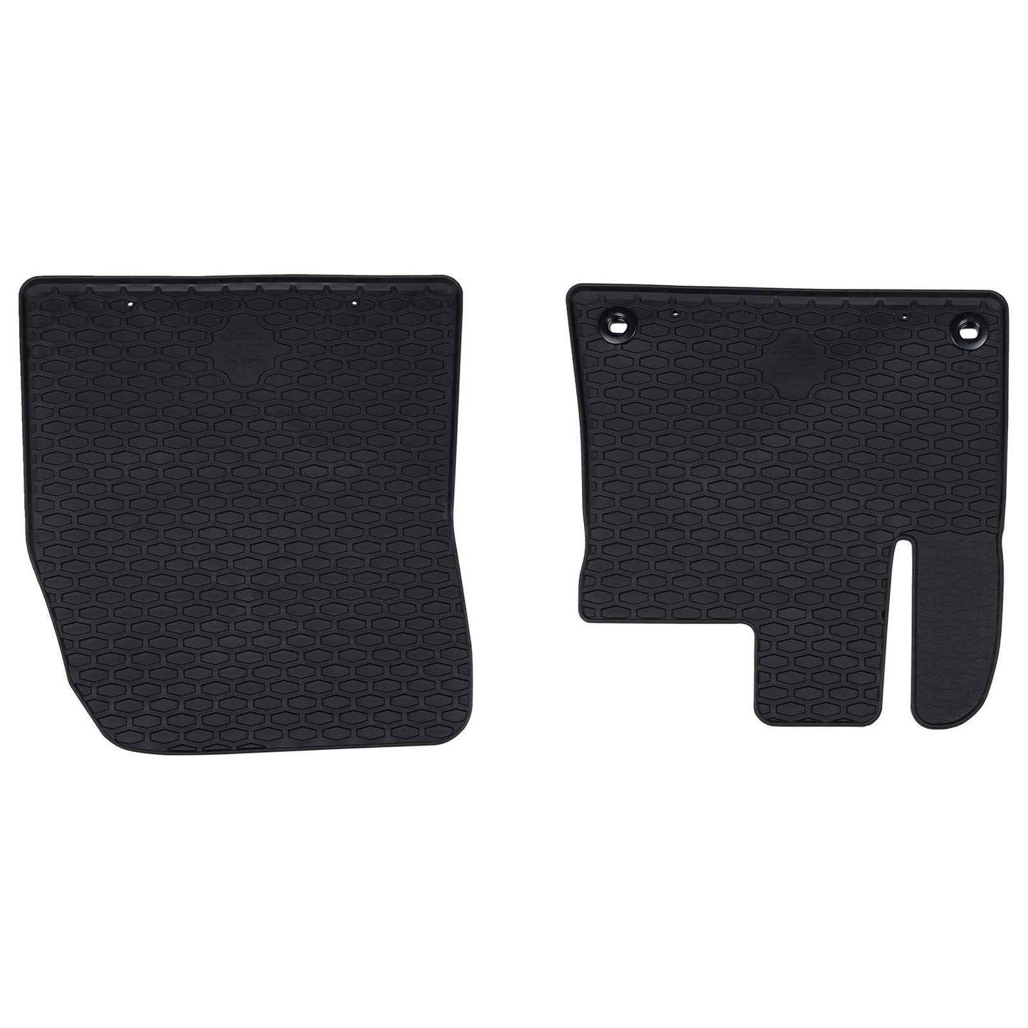 VidaXL tapis de sol de voiture 2 pcs noir TPE
