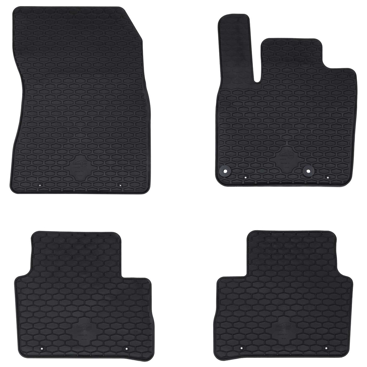 Vidaxxl tapis de sol de voiture 4 pièces noir sur mesure pour Nissan Qashqai TPE
