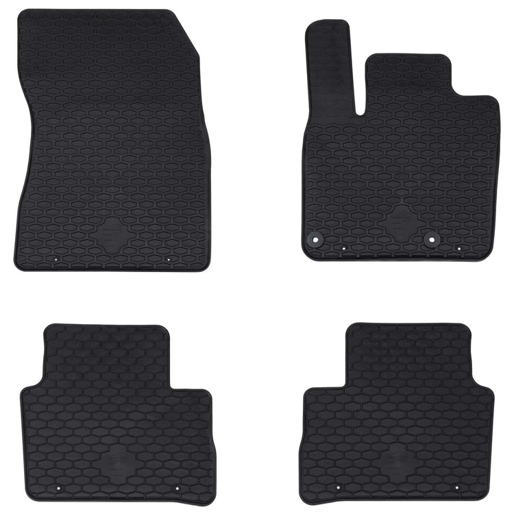 Vidaxxl tapis de sol de voiture 4 pièces noir sur mesure pour Nissan Qashqai TPE