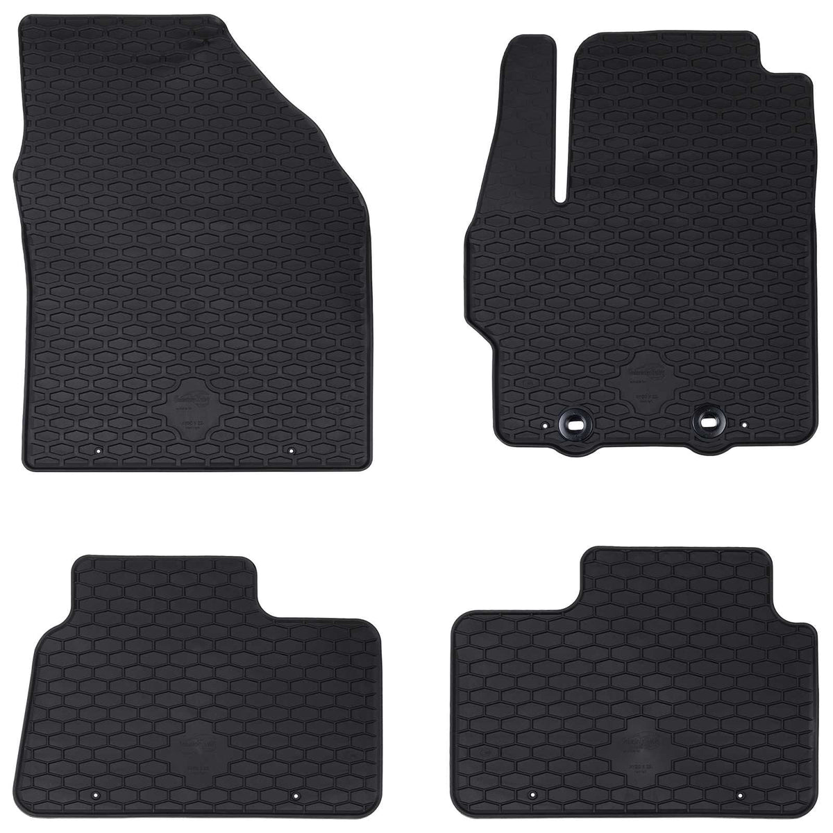 VidaXL tapis de sol de voiture 4 pièces noir sur mesure pour Toyota Aygo X TPE