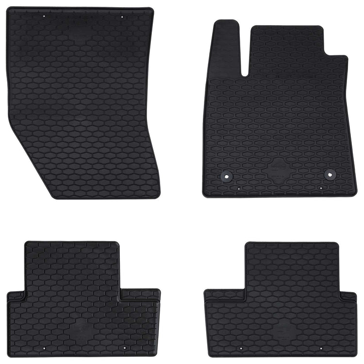 VidaXL tapis de sol de voiture 4 pièces noir sur mesure pour Renault Megane IV TPE