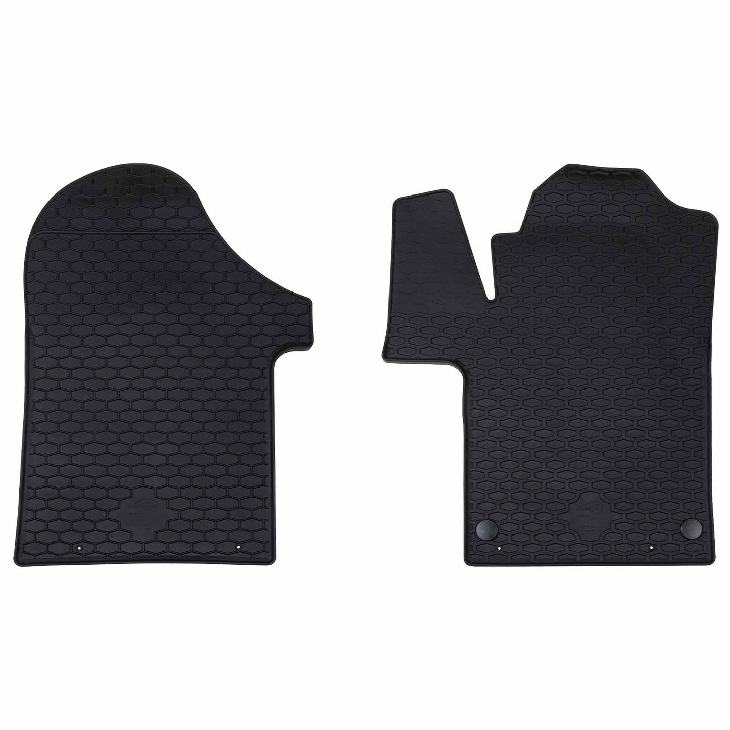 VidaXL tapis de sol de voiture 2 pcs noir TPE