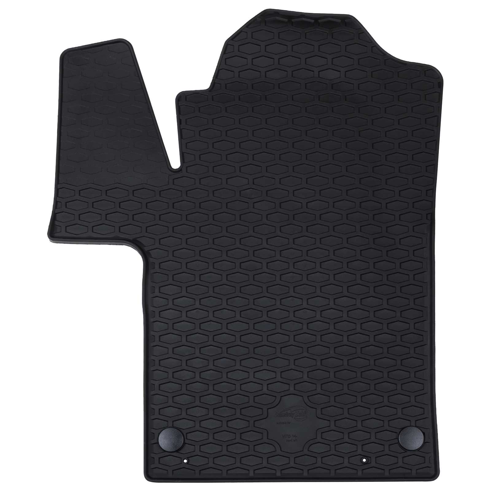 VidaXL tapis de sol de voiture 2 pcs noir TPE
