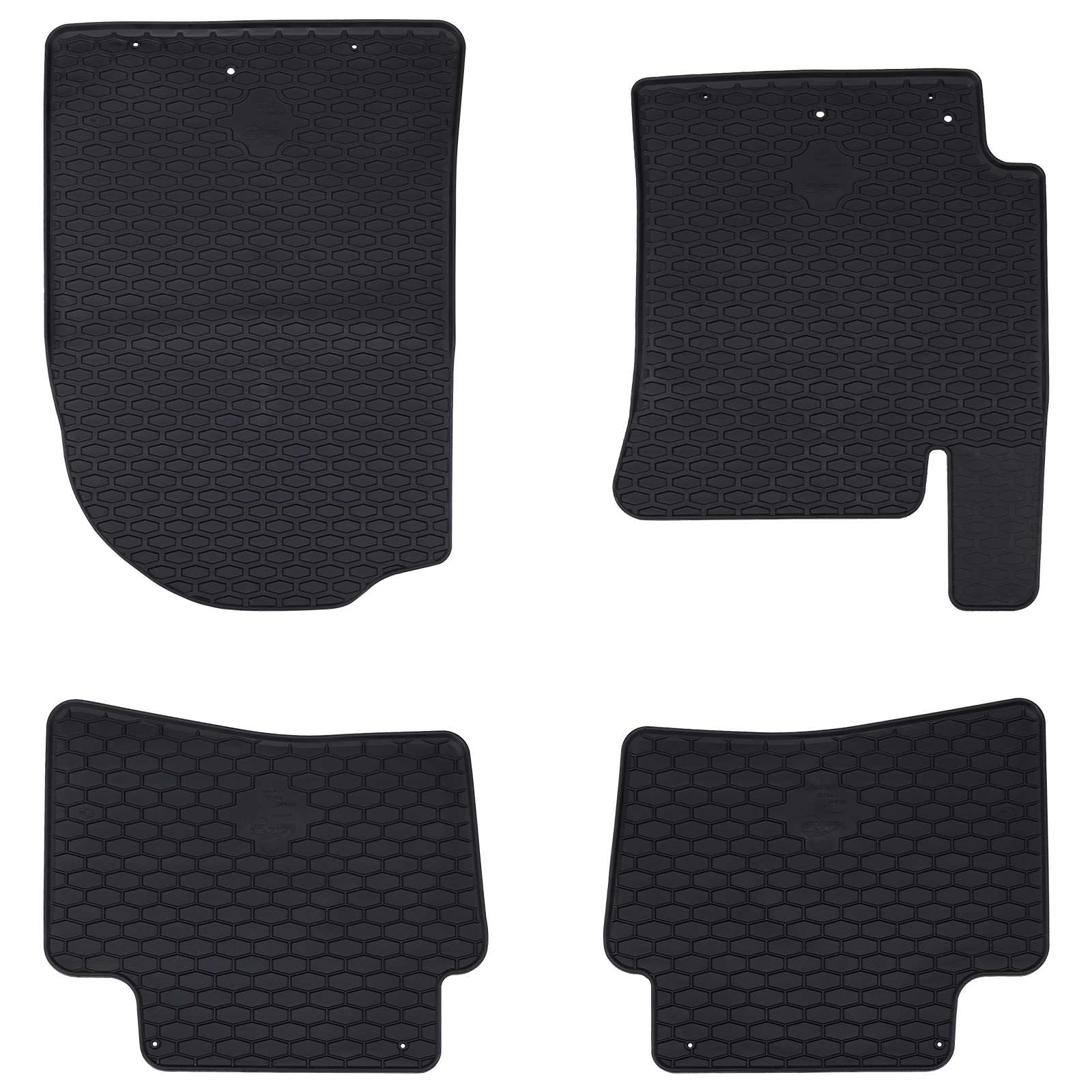 Vidaxl tapis de sol de voiture 4 pièces noir pour Kia Rio, Stonic TPE