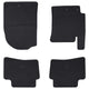 Vidaxl tapis de sol de voiture 4 pièces noir pour Kia Rio, Stonic TPE