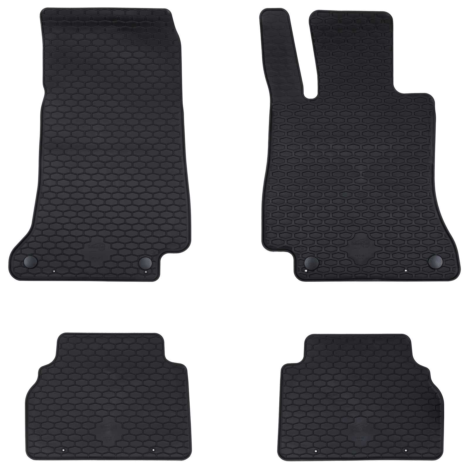 VidaXL tapis de sol de voiture 4 pcs noir TPE