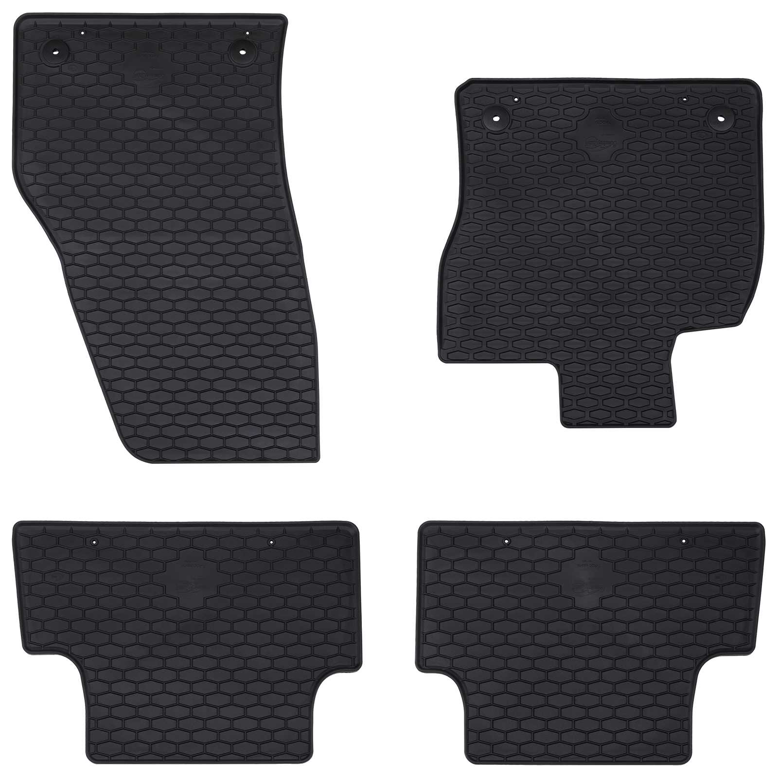 Vidaxl tapis de sol de voiture 4 pcs noir adapté pour T-Roc Cabrio TPE