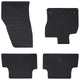 Vidaxl tapis de sol de voiture 4 pcs noir adapté pour T-Roc Cabrio TPE