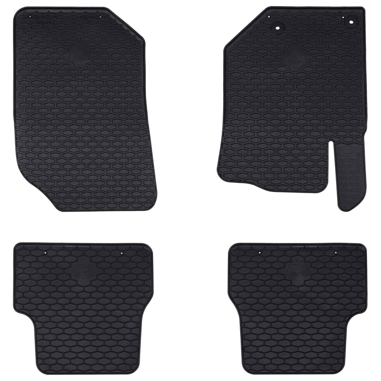 VidaXL tapis de sol de voiture 4 pcs noir TPE