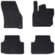 VidaXL tapis de sol de voiture noir TPE