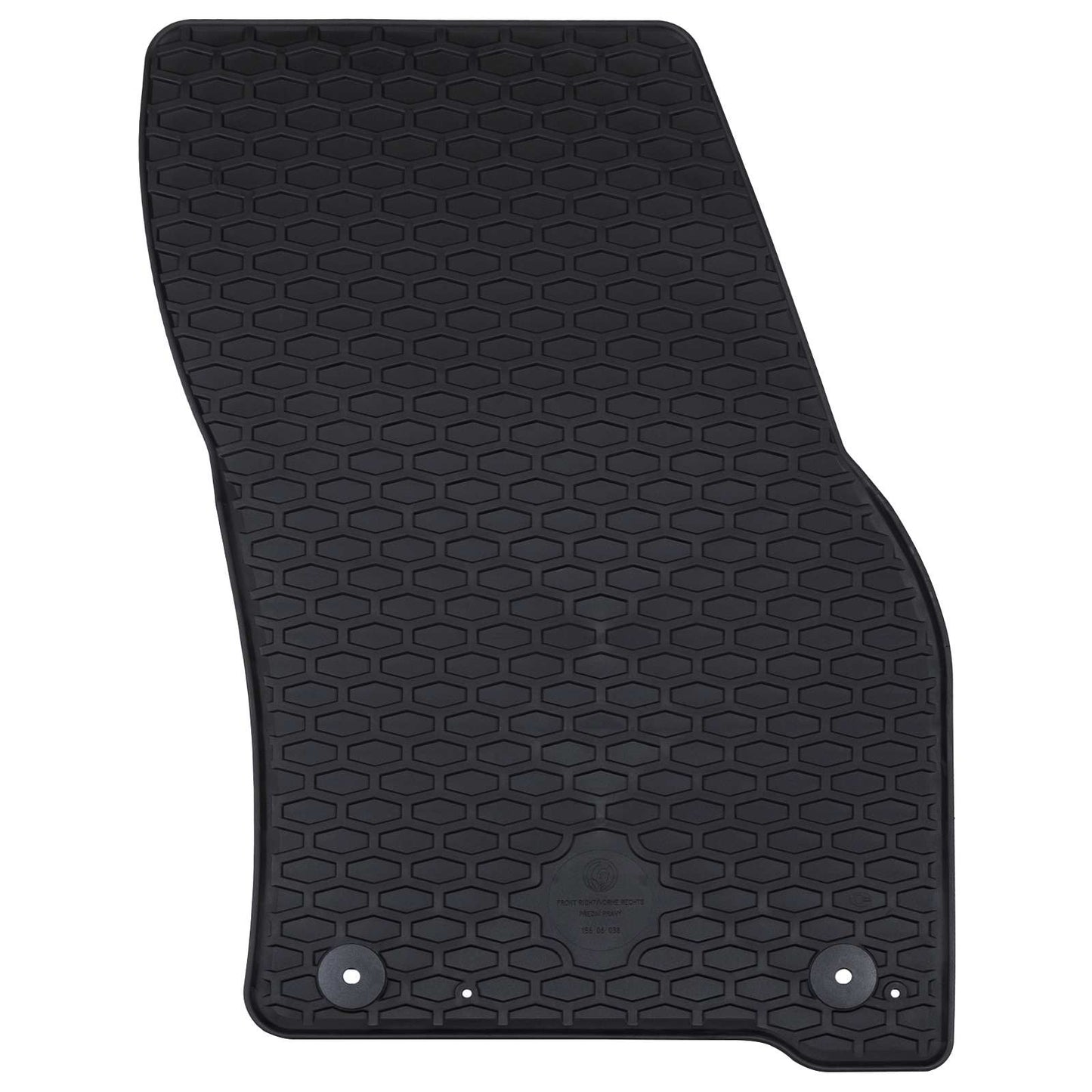 VidaXL tapis de sol de voiture noir TPE