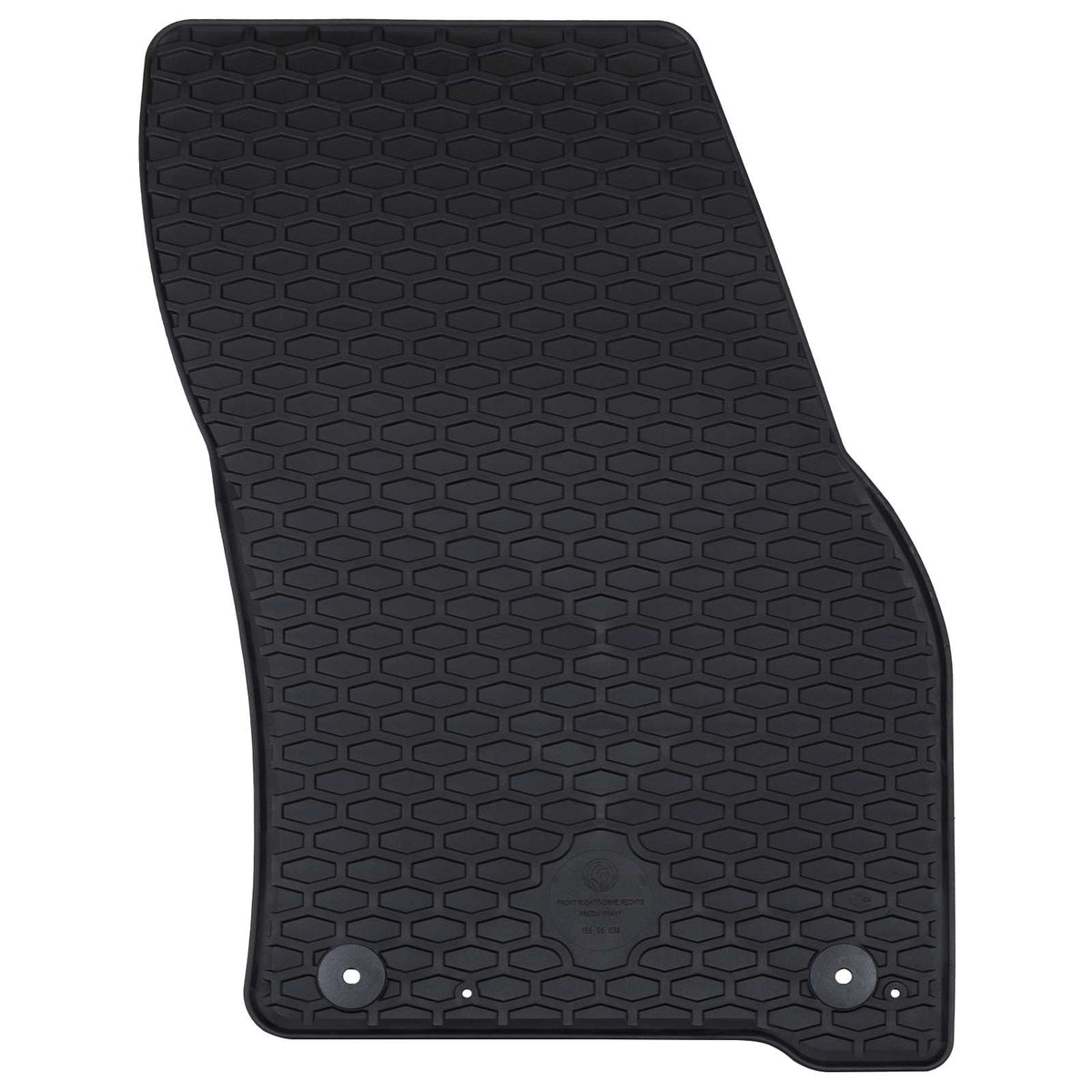 VidaXL tapis de sol de voiture noir TPE