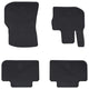 VidaXL tapis de sol de voiture 4 pcs noir adapté pour BMW x3, x4 4d arrière tpe