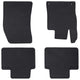 VidaXL tapis de sol de voiture 4 pcs noir TPE