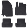VidaXL tapis de sol de voiture 4 pcs noir adapté à Sandero TPE