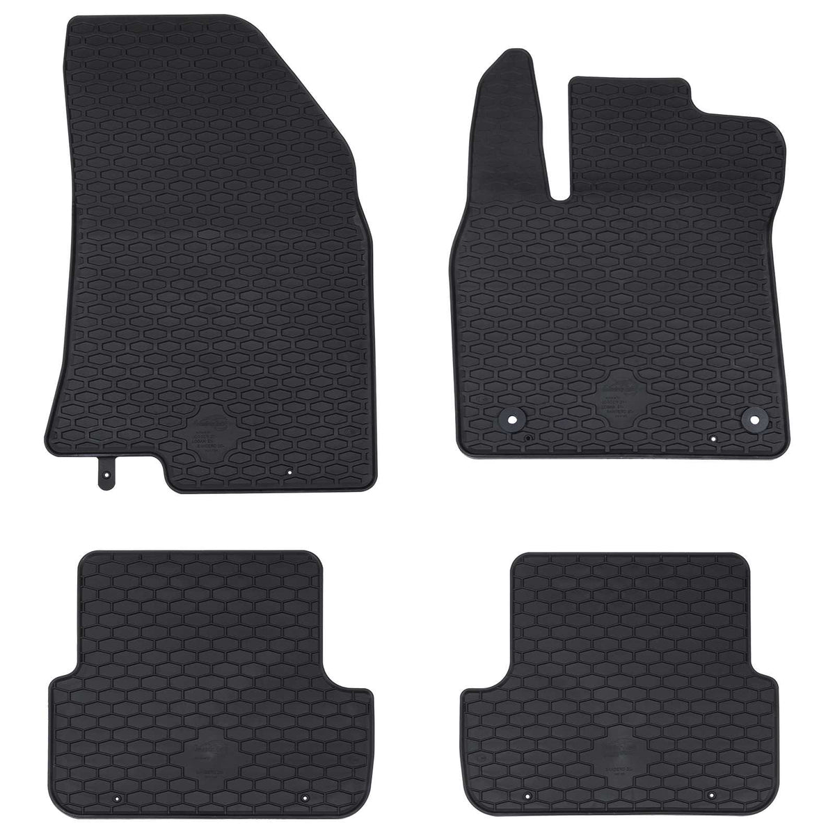VidaXL tapis de sol de voiture 4 pcs noir adapté à Sandero TPE